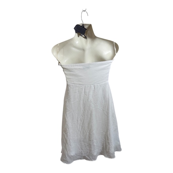 Angela Strapless Mini Dress Womens Size Medium White Sequin Bodice Fairycore - Picture 5 of 6